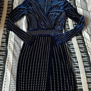 Alexa Velvet Wrap Dress